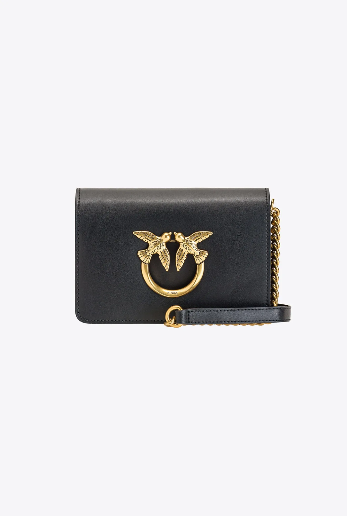 Sacs À Bandoulière|PINKO Mini Love Bag Click Simply Noir-Vieil Or