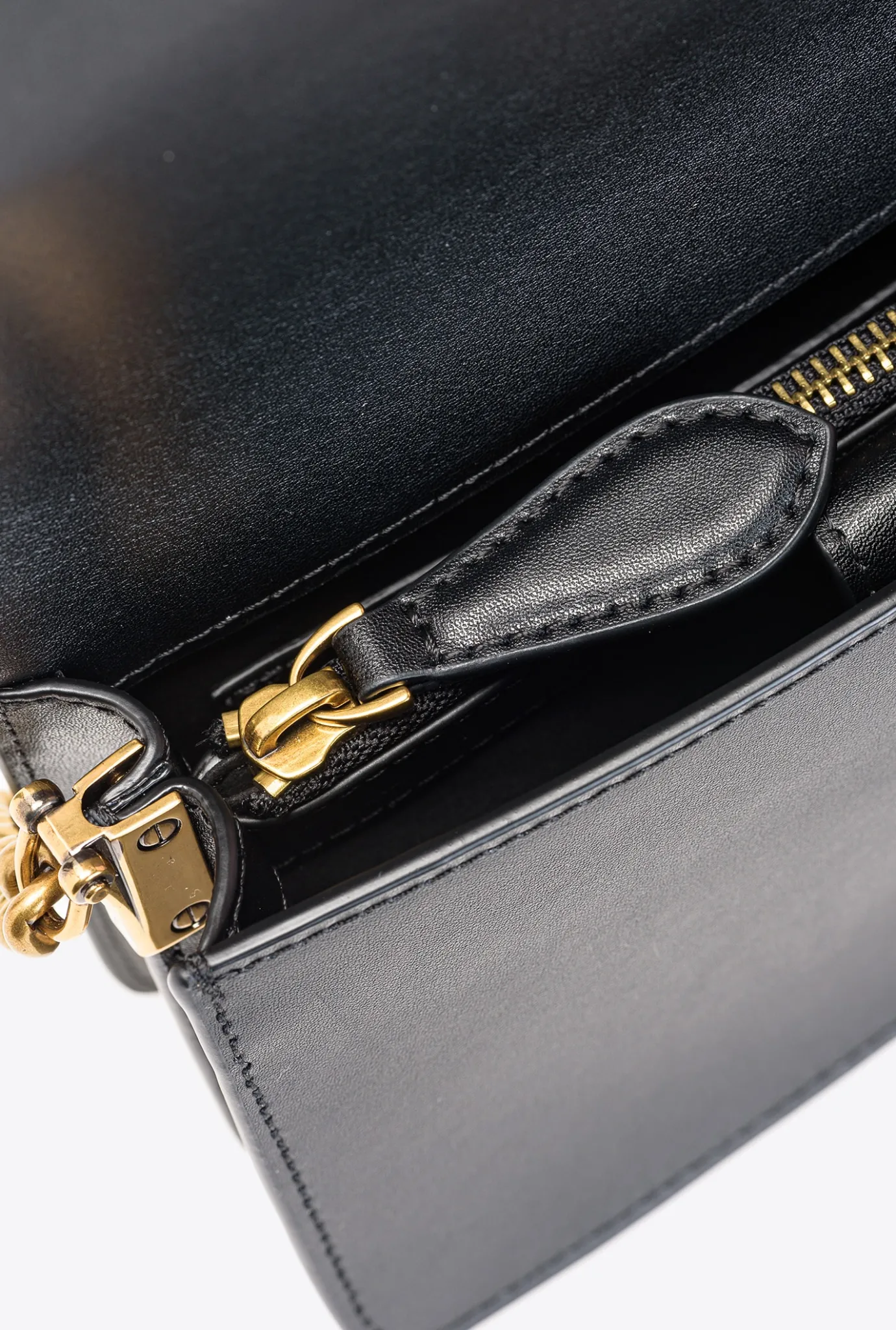 Sacs À Bandoulière|PINKO Mini Love Bag Click Simply Noir-Vieil Or