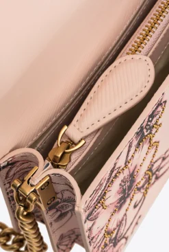Sacs De Soirée|PINKO Mini Love Bag Click Tattoo Beurre/Noir-Or Antique