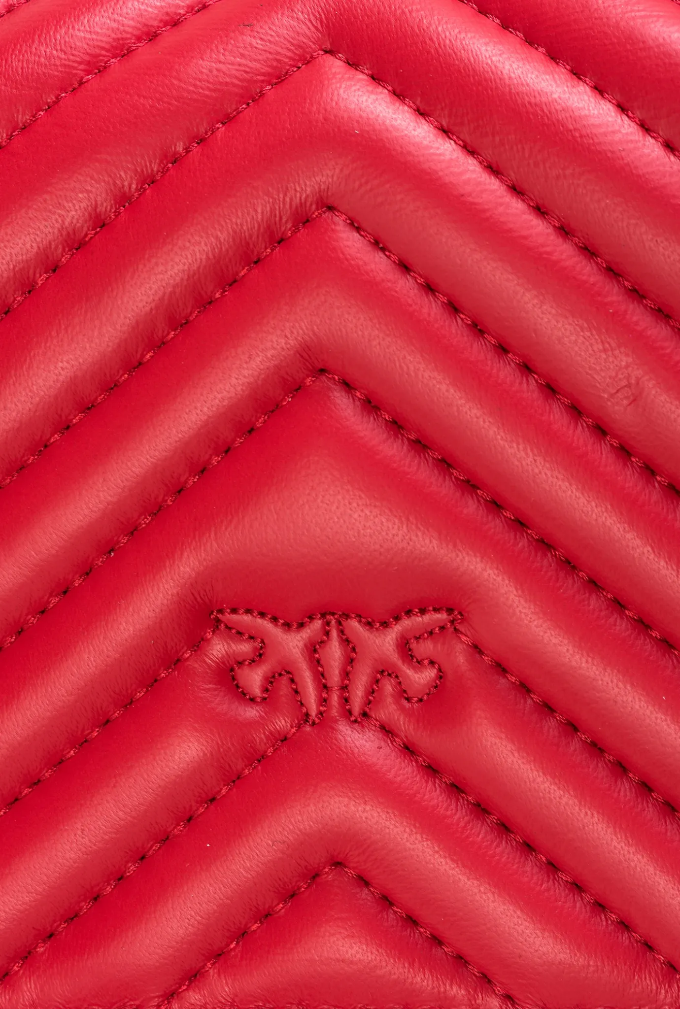 Sacs À Bandoulière|PINKO Mini Love Bag Click V Quilt Rouge-Or Antique