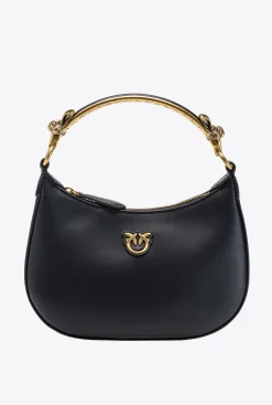 Sacs À Main|PINKO Mini Love Bag Half Moon Chinese New Year Noir-Vieil Or