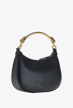 Sacs À Main|PINKO Mini Love Bag Half Moon Chinese New Year Noir-Vieil Or