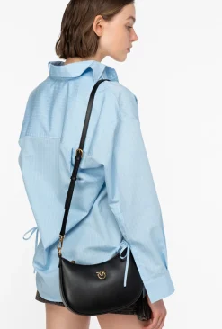 Sacs À Main|PINKO Mini Love Bag Half Moon Chinese New Year Noir-Vieil Or