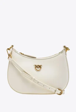 Sacs À Main|PINKO Mini Love Bag Half Moon Chinese New Year Blanc+Blanc-Or Antique