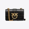 Sacs À Bandoulière|PINKO Mini Love Bag Icon New Monogram Noir-Vieil Or