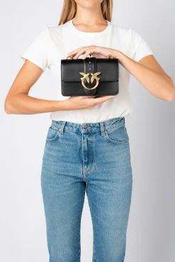 Sacs À Bandoulière|PINKO Mini Love Bag Icon Simply Noir-Vieil Or