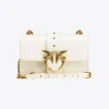 Sacs À Bandoulière|PINKO Mini Love Bag Icon Simply Blanc+Blanc-Or Antique