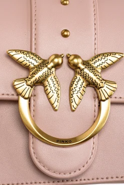 Sacs À Bandoulière|PINKO Mini Love Bag Icon Simply Rose/Rose Poudre-Or Antique