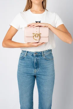 Sacs À Bandoulière|PINKO Mini Love Bag Icon Simply Rose/Rose Poudre-Or Antique