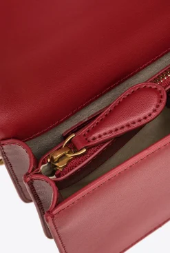 Sacs À Bandoulière|PINKO Mini Love Bag Icon Simply Rouge Rubis-Or Antique
