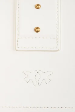 Sacs À Bandoulière|PINKO Mini Love Bag Icon Simply Blanc+Blanc-Or Antique