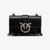 Sacs À Bandoulière|PINKO Mini Love Bag Icon Simply Noir-Vieil Argent
