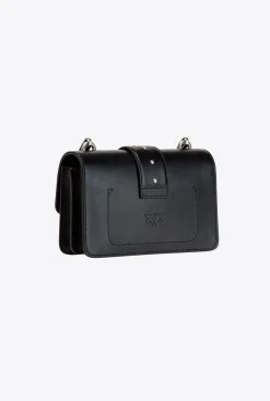 Sacs À Bandoulière|PINKO Mini Love Bag Icon Simply Noir-Vieil Argent
