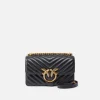 Sacs Portés Épaule|PINKO Mini Love Bag One Chevron Noir-Vieil Or