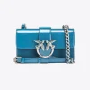 Sacs À Bandoulière|PINKO Mini Love Bag One En Cuir Degrade Brillant Galleria Sarcelle-Vieil Argent