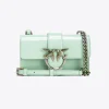 Sacs À Bandoulière|PINKO Mini Love Bag One En Cuir Degrade Brillant Galleria Vert Pastel-Vieil Argent