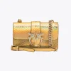 Sacs De Soirée|PINKO Mini Love Bag One En Reptile Lame Galleria Or-Or Brillant