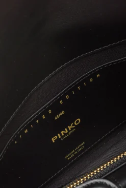 Sacs De Soirée|PINKO Mini Love Bag One En Reptile Lame Galleria Bleu Clair-Or Brillant