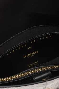 Sacs De Soirée|PINKO Mini Love Bag One En Reptile Lame Galleria Canon De Fusil-Or Brillant
