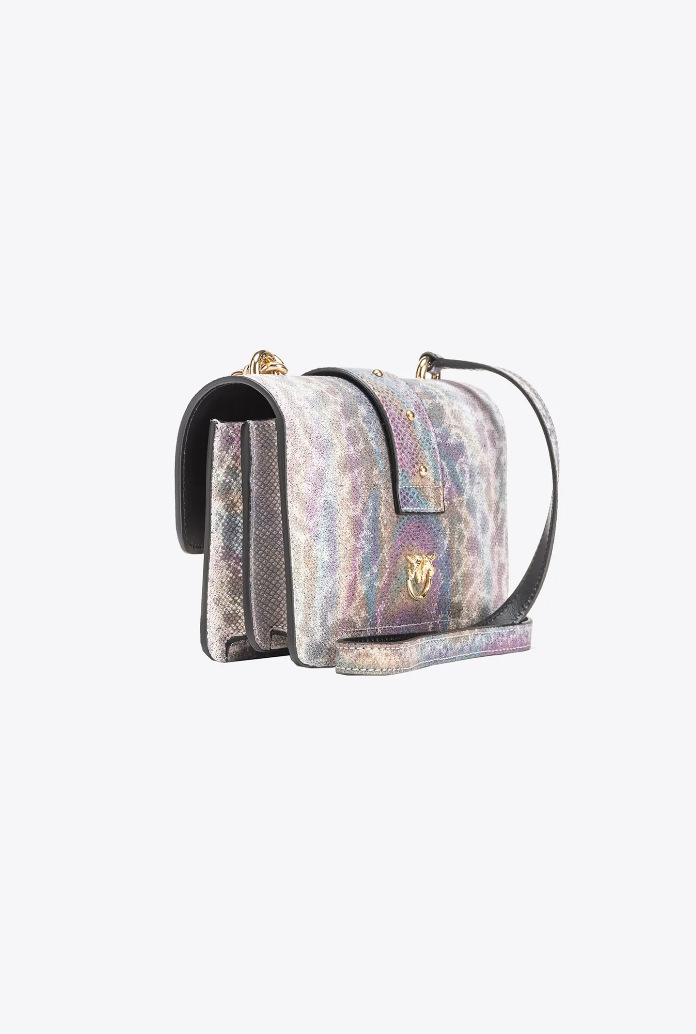 Sacs De Soirée|PINKO Mini Love Bag One En Reptile Multicolore Galleria Multicolore-Or Brillant