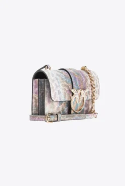 Sacs De Soirée|PINKO Mini Love Bag One En Reptile Multicolore Galleria Multicolore-Or Brillant
