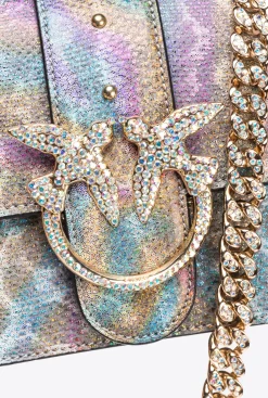 Sacs De Soirée|PINKO Mini Love Bag One En Reptile Multicolore Galleria Multicolore-Or Brillant