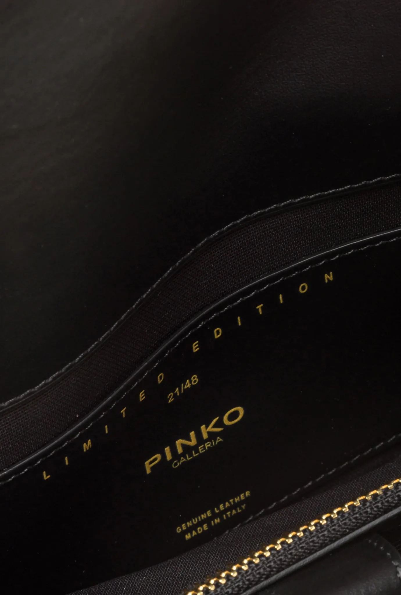 Sacs À Bandoulière|PINKO Mini Love Bag One En Reptile Lame Galleria Fuchsia-Or Brillant