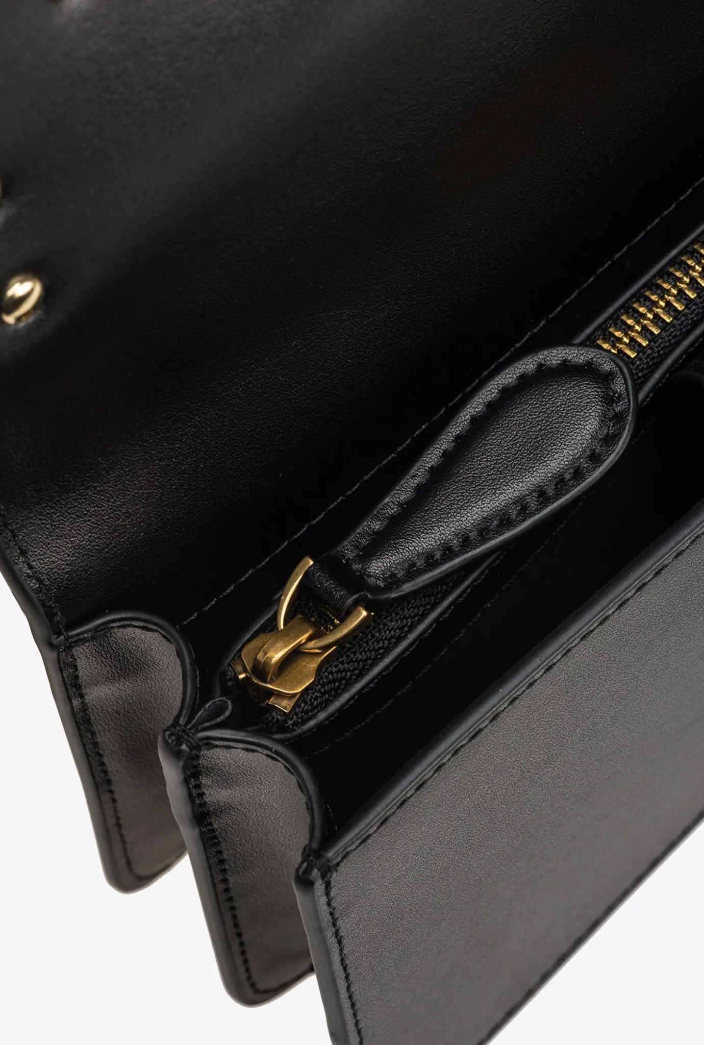 Sacs À Bandoulière|PINKO Mini Love Bag One Painted Studs Noir-Vieil Or