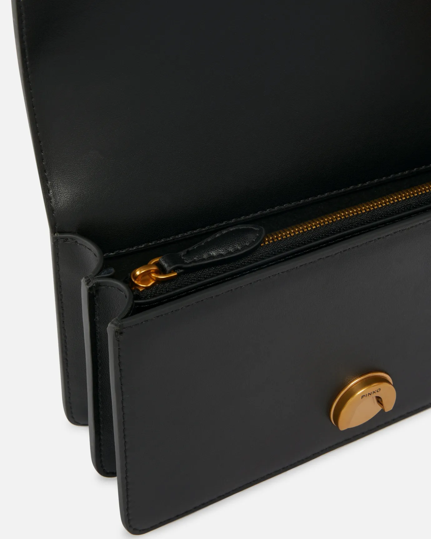 Sacs Portés Épaule|PINKO Mini Love Bag One Simply Noir-Vieil Or