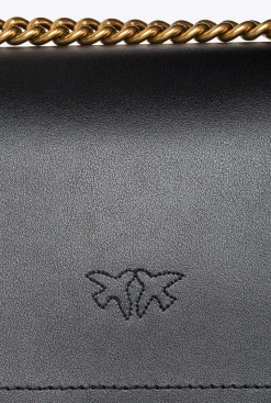 Sacs Portés Épaule|PINKO Mini Love Bag One Simply Noir-Vieil Or