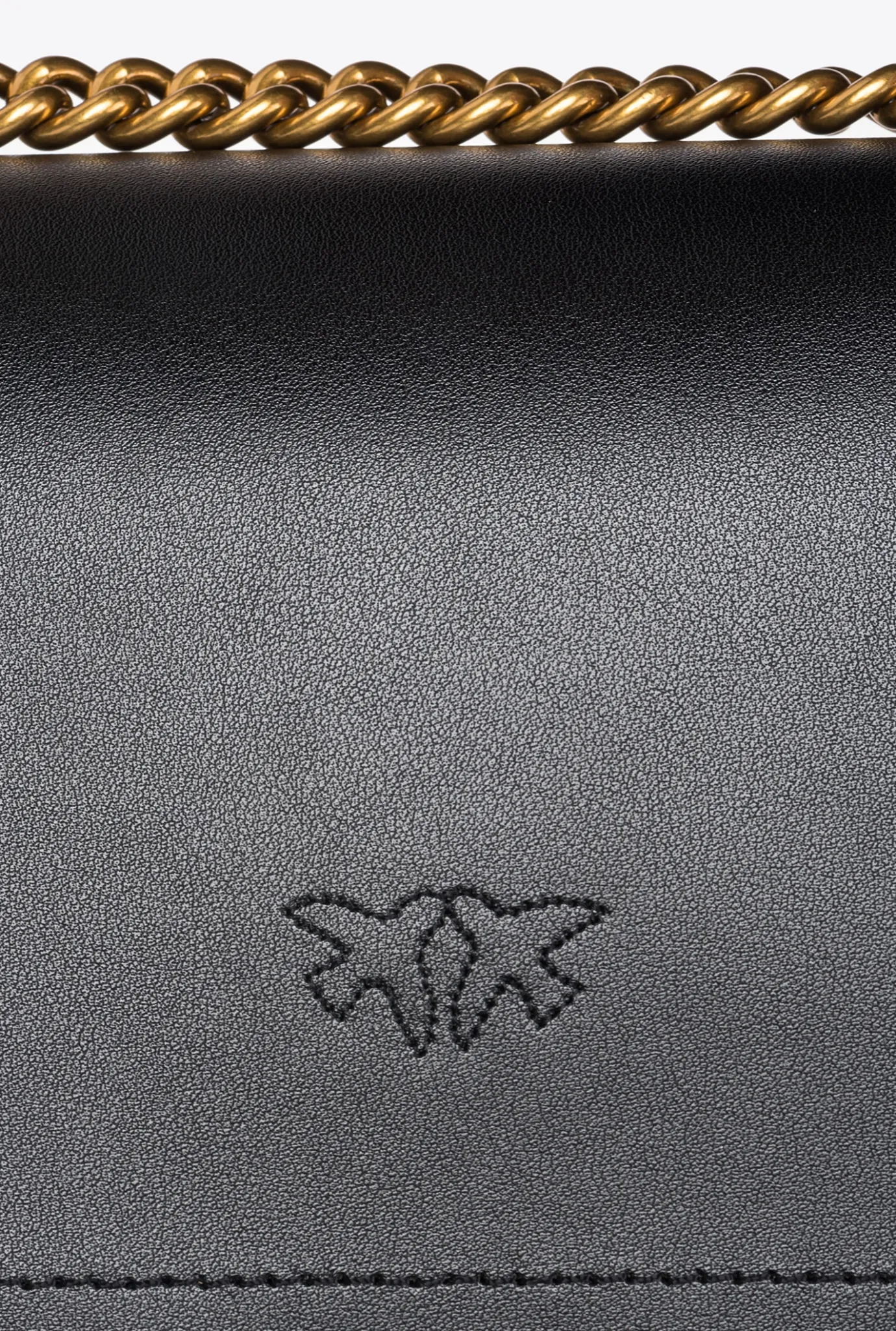 Sacs Portés Épaule|PINKO Mini Love Bag One Simply Noir-Vieil Or
