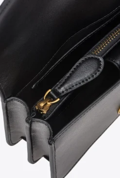 Sacs Portés Épaule|PINKO Mini Love Bag One Simply Noir-Vieil Or