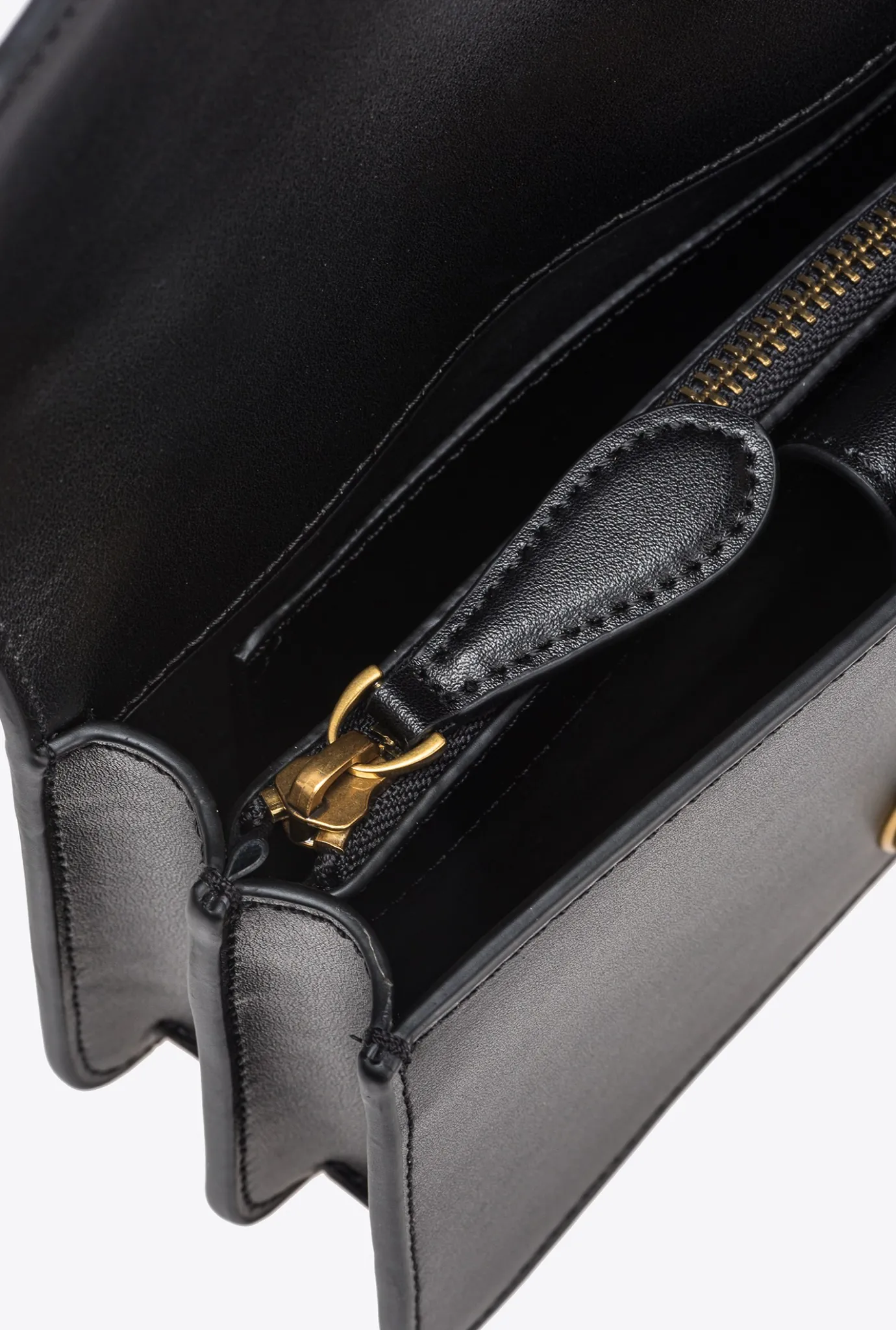 Sacs Portés Épaule|PINKO Mini Love Bag One Simply Noir-Vieil Or