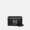 Sacs Portés Épaule|PINKO Mini Love Bag One Simply Noir-Vieil Argent