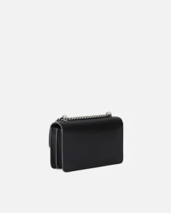 Sacs Portés Épaule|PINKO Mini Love Bag One Simply Noir-Vieil Argent