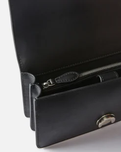 Sacs Portés Épaule|PINKO Mini Love Bag One Simply Noir-Vieil Argent
