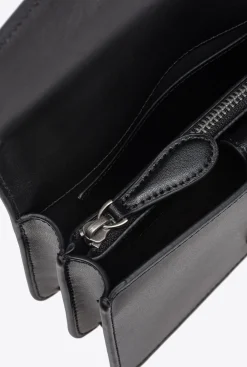 Sacs Portés Épaule|PINKO Mini Love Bag One Simply Noir-Vieil Argent