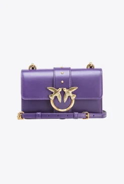 Sacs À Bandoulière|PINKO Mini Love Bag One Simply Violet Frangipanier-Or Antique