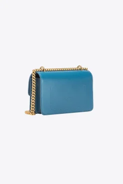 Sacs Portés Épaule|PINKO Mini Love Bag One Simply Sarcelle-Or Antique