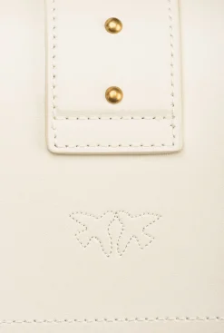 Sacs À Bandoulière|PINKO Mini Love Bag One Simply Blanc+Blanc-Or Antique