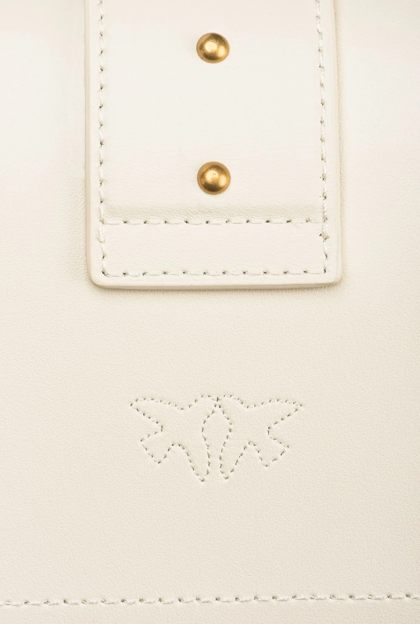 Sacs À Bandoulière|PINKO Mini Love Bag One Simply Blanc+Blanc-Or Antique