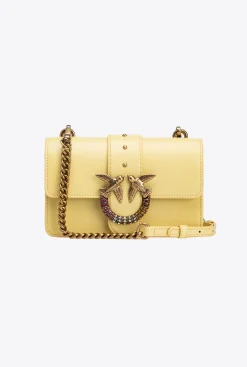 Sacs De Soirée|PINKO Mini Love Bag One Simply Jewel Jaune Aqueux-Or Antique