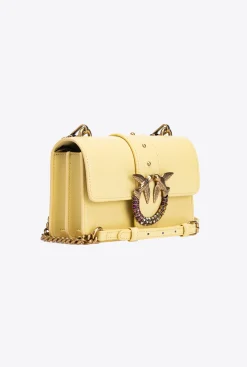 Sacs De Soirée|PINKO Mini Love Bag One Simply Jewel Jaune Aqueux-Or Antique