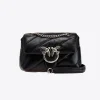 Sacs Portés Épaule|PINKO Mini Love Bag Puff Maxi Quilt Noir-Vieil Argent