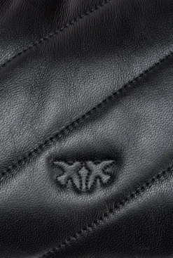 Sacs Portés Épaule|PINKO Mini Love Bag Puff Maxi Quilt Noir-Vieil Or