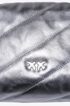 Sacs De Soirée|PINKO Mini Love Bag Puff Maxi Quilt Jewel Argent-Vieil Argent