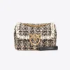 Sacs À Bandoulière|PINKO Mini Love Bag Puff Pearls Frame Beige Oxford-Or Antique