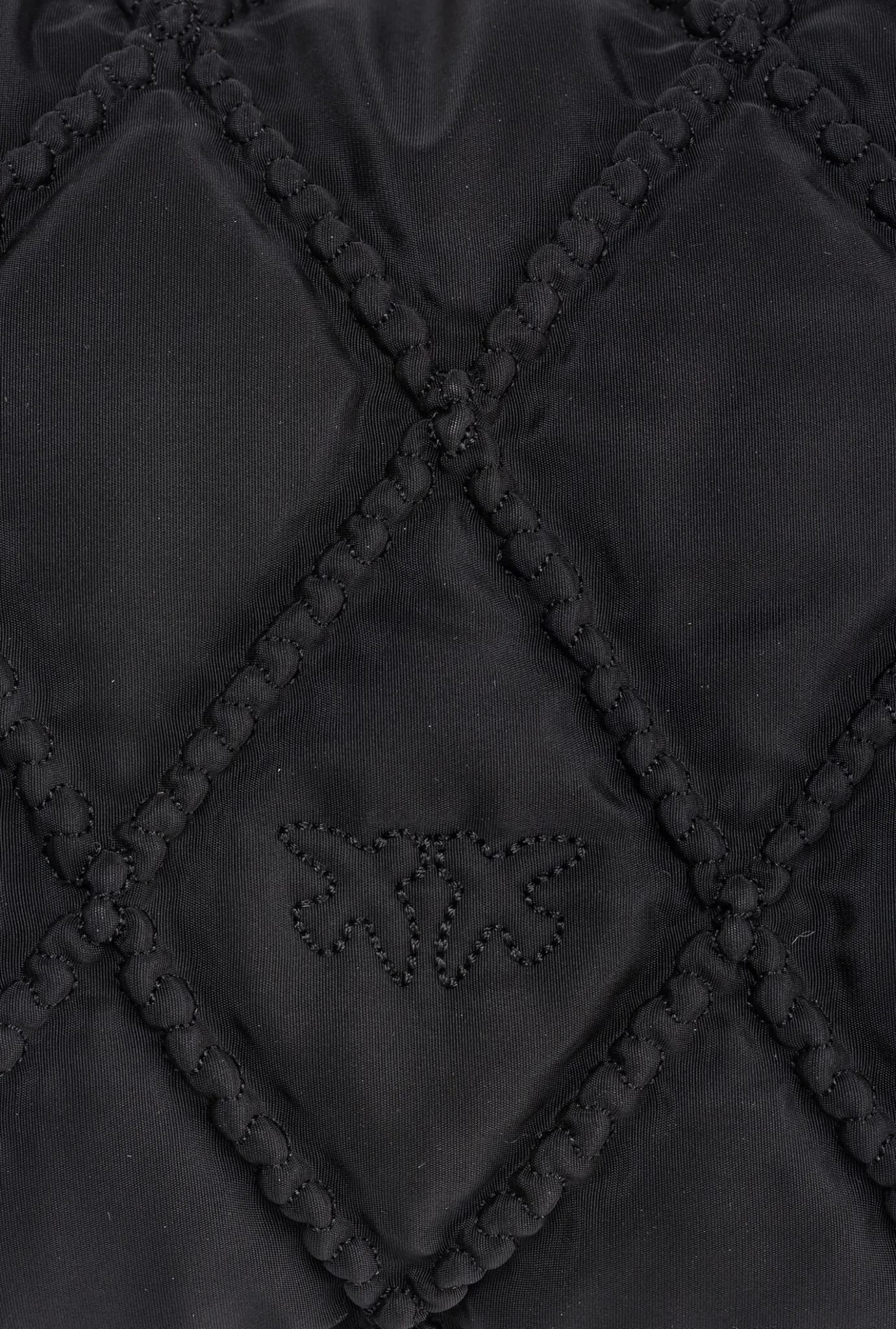 Sacs Portés Épaule|PINKO Mini Love Bag Puff Rhombus Noir-Vieil Or