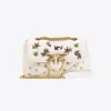 Sacs De Soirée|PINKO Mini Love Bag Puff Sea Jewels Blanc+Blanc-Or Antique