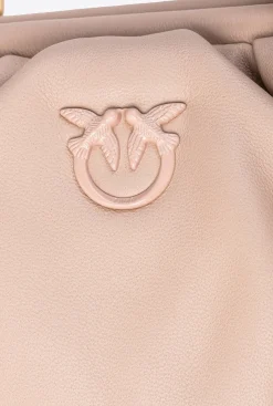 Pochettes|PINKO Mini Pochette Chain Color Block Rose Poudre-Color Block